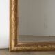 Miroir Louis-Philippe étroit du 19e siècle avec fleurs