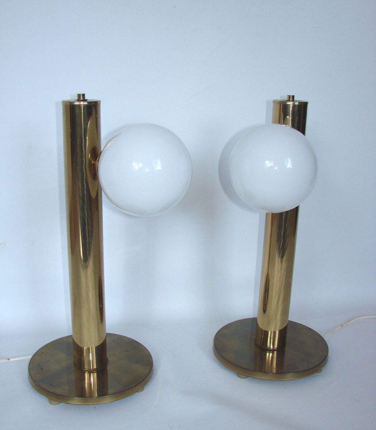 Modern lamps pair, Denmark 60s