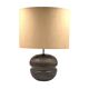 Mid-century modern brown ceramic lamp base,  France 1960s