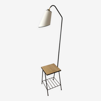 Lampadaire tablette et porte revue 1960