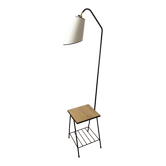 Tablet floor lamp and magazine holder 1960