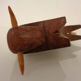 Mahogany Bull Pen Holder, Denmark, 1960s