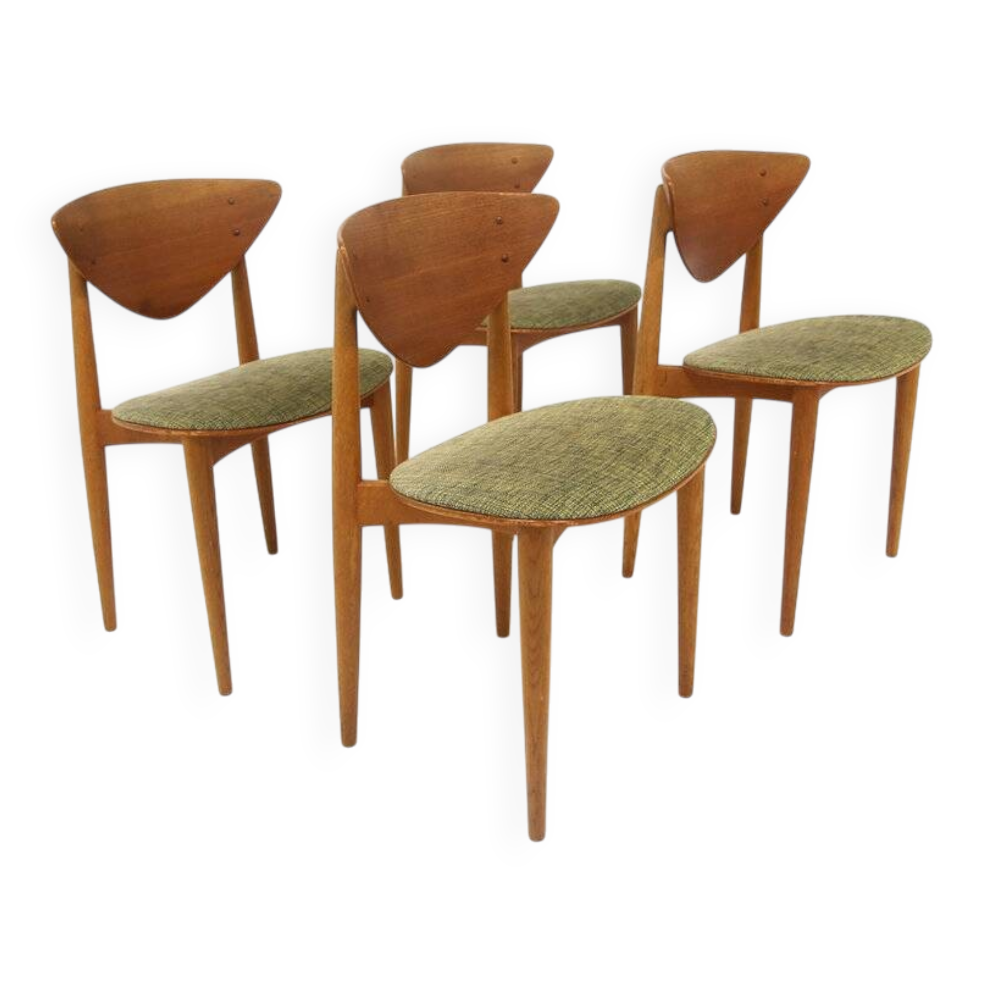 4 chaises, Peter Hvidt & Orla Mölgaard, Suède, 1960