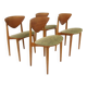 4 chaises, Peter Hvidt & Orla Mölgaard, Suède, 1960