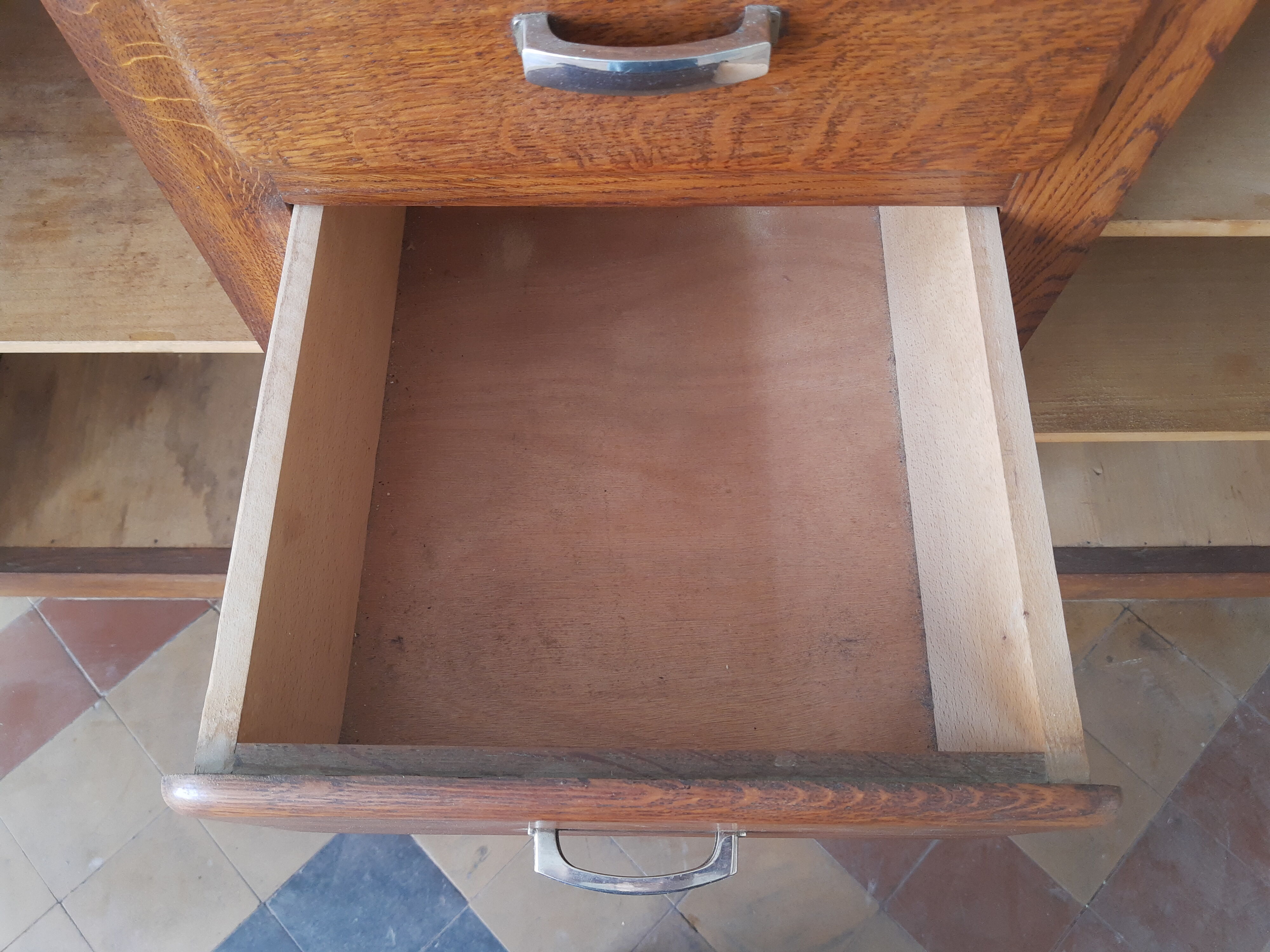 Vintage oak bottom mado sideboard