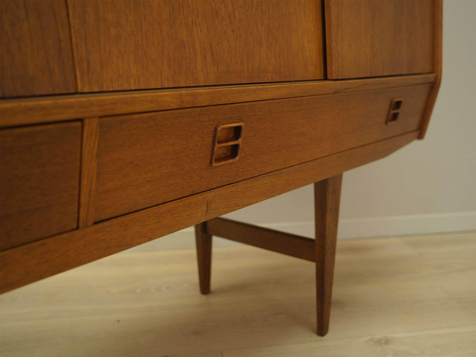 Teak highboard, Danish design, 1960s, manufactured in Denmark