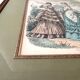 Anais Toudouze illustration print, antique French fashion , France, art print in wooden frame
