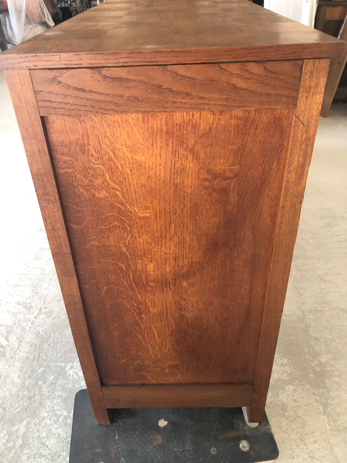 Art deco sideboard with checkered doors and top