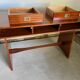 Gautier desk 2 drawers 2 wooden niches 1970