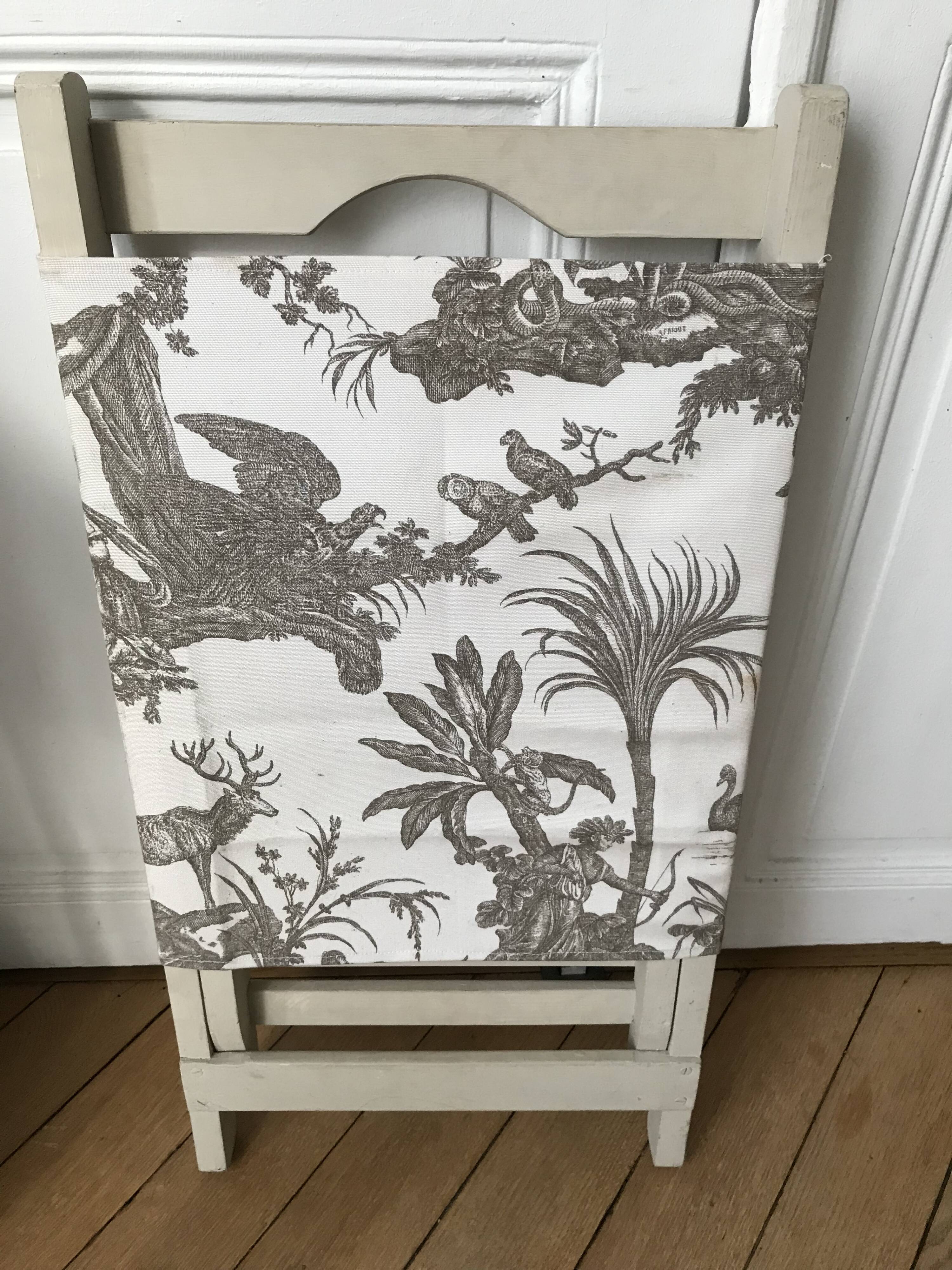 chaise pliante en bois vintage