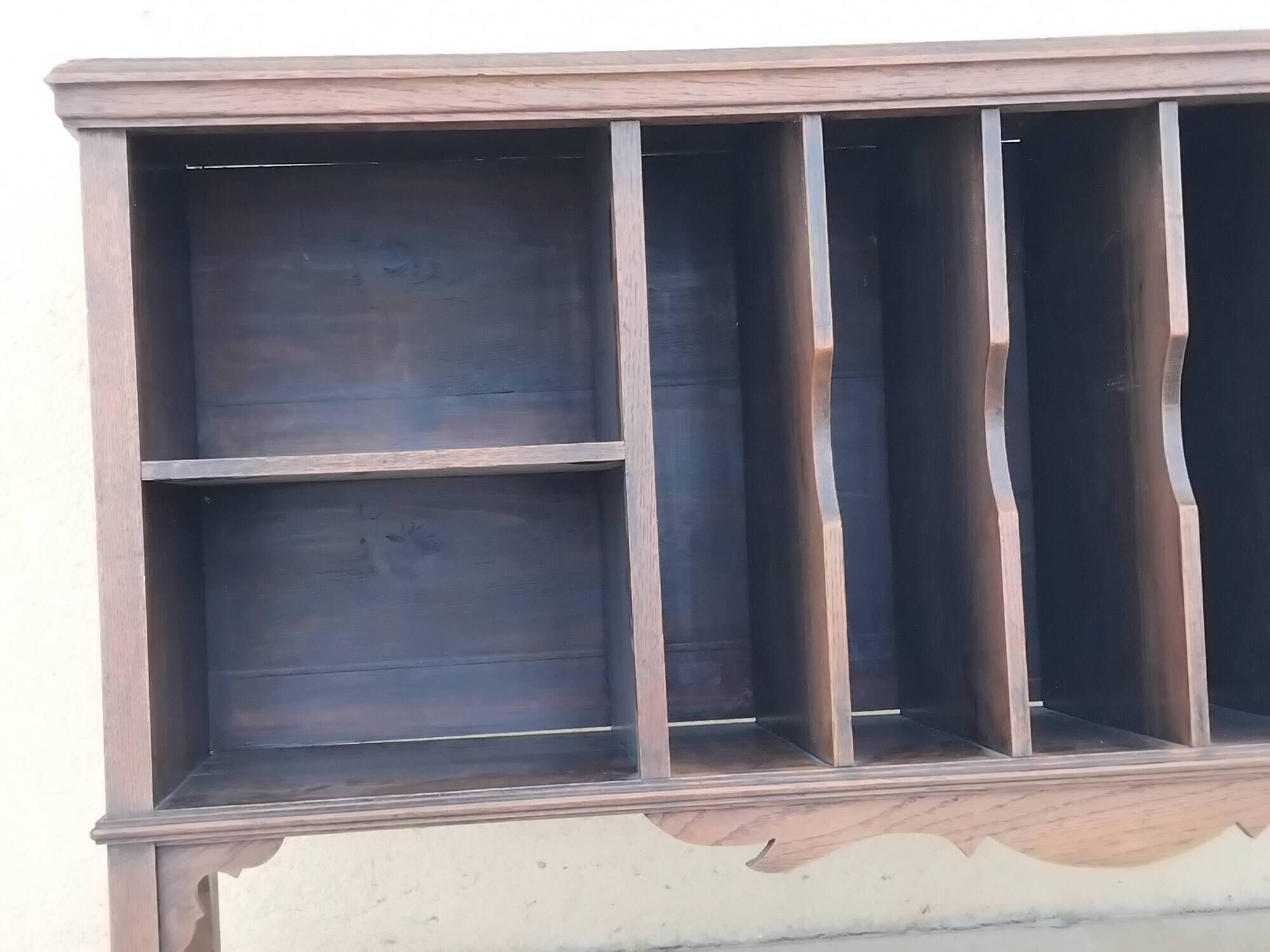 Old record player storage secretary