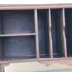 Old record player storage secretary