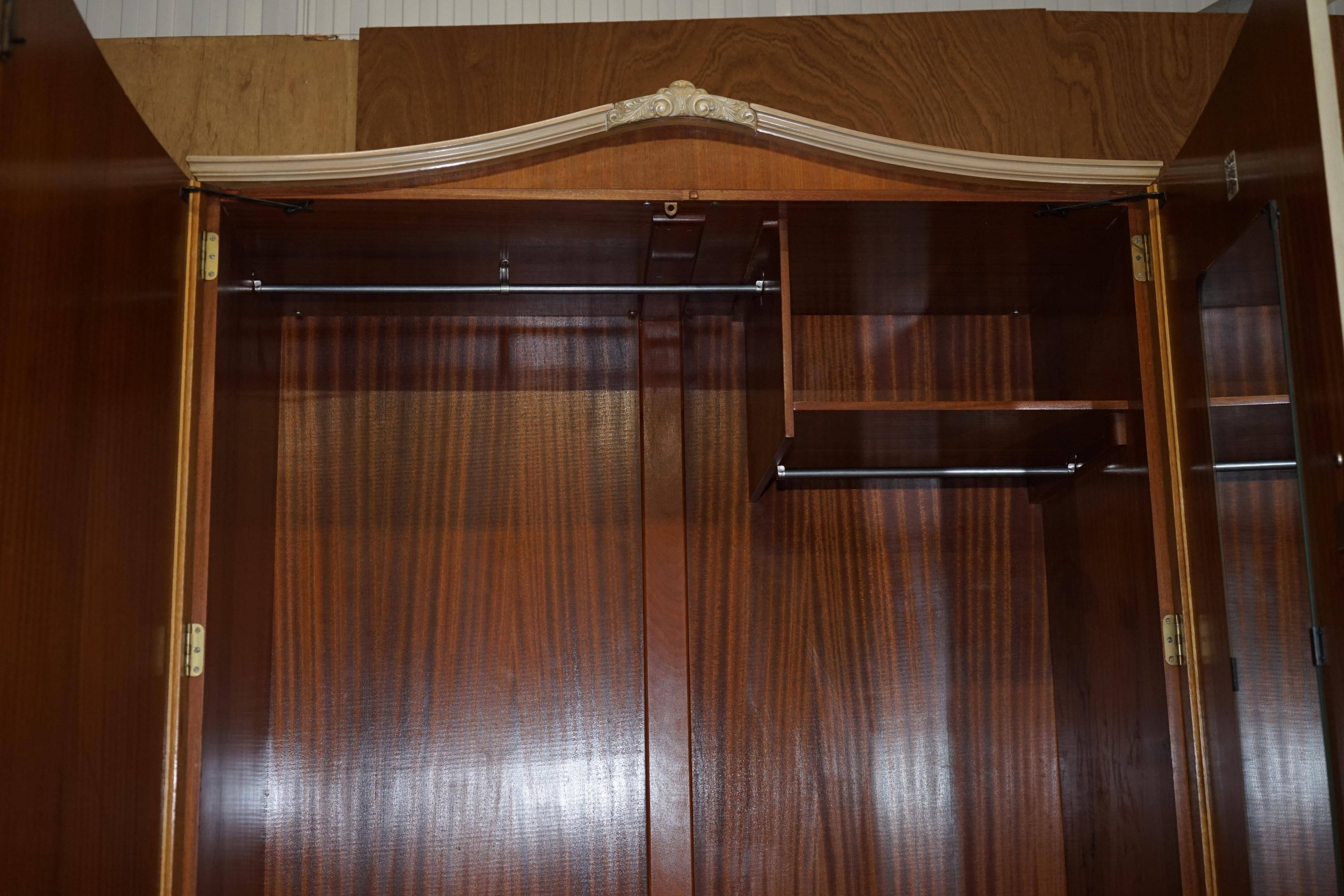 Light walnut wardrobe from the 1940s - Walnut Works