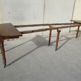 6-foot open panel in solid walnut, 5 extensions