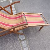 Old deck chair of the 50s