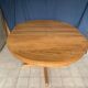 Table ronde en bois avec piétement style Baumann