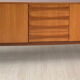 Vintage Scandinavian sideboard in blonde teak