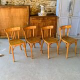 Set of four vintage bistro chairs