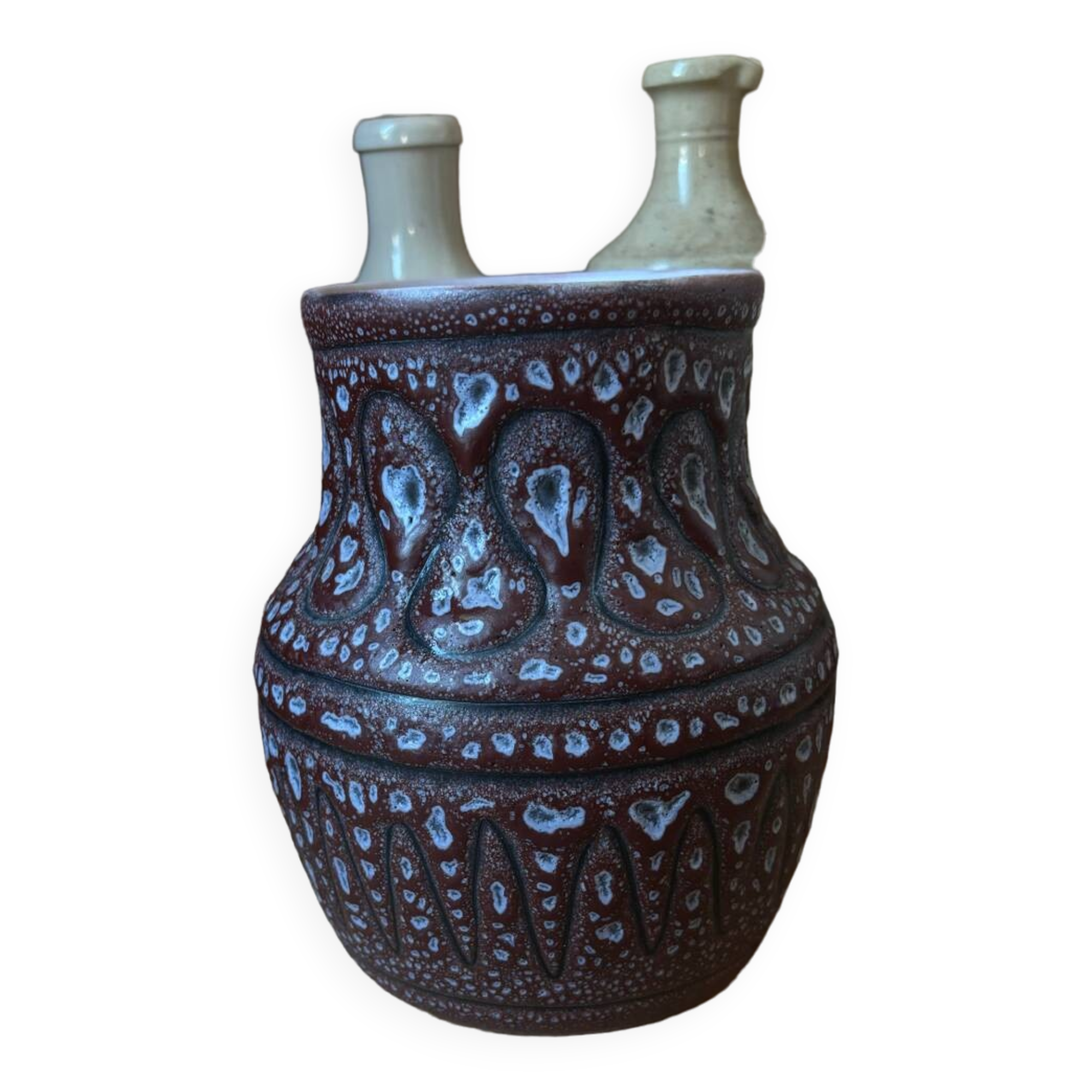 Jean Austryu (1910-2012) French ceramic 1950's, ceramic vase, France Céramique