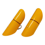 Wall/table lamps, model Phister in yellow colour, designed by Hans Due for Fog & Mørup Denmark