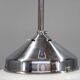 1930s Napako Art Deco pendant light in chrome and glass, restored, new wiring