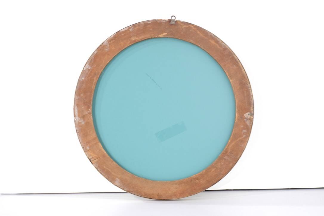 Vintage brass mirror, Italy, 1960s.