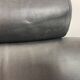 Black Leather Ake Fribytter “Kroken” Two-Seater Sofa for Nelo Möbel. Sweden