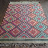Handmade Indian Kilim 226x164cm