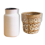 Duo of ceramic pots