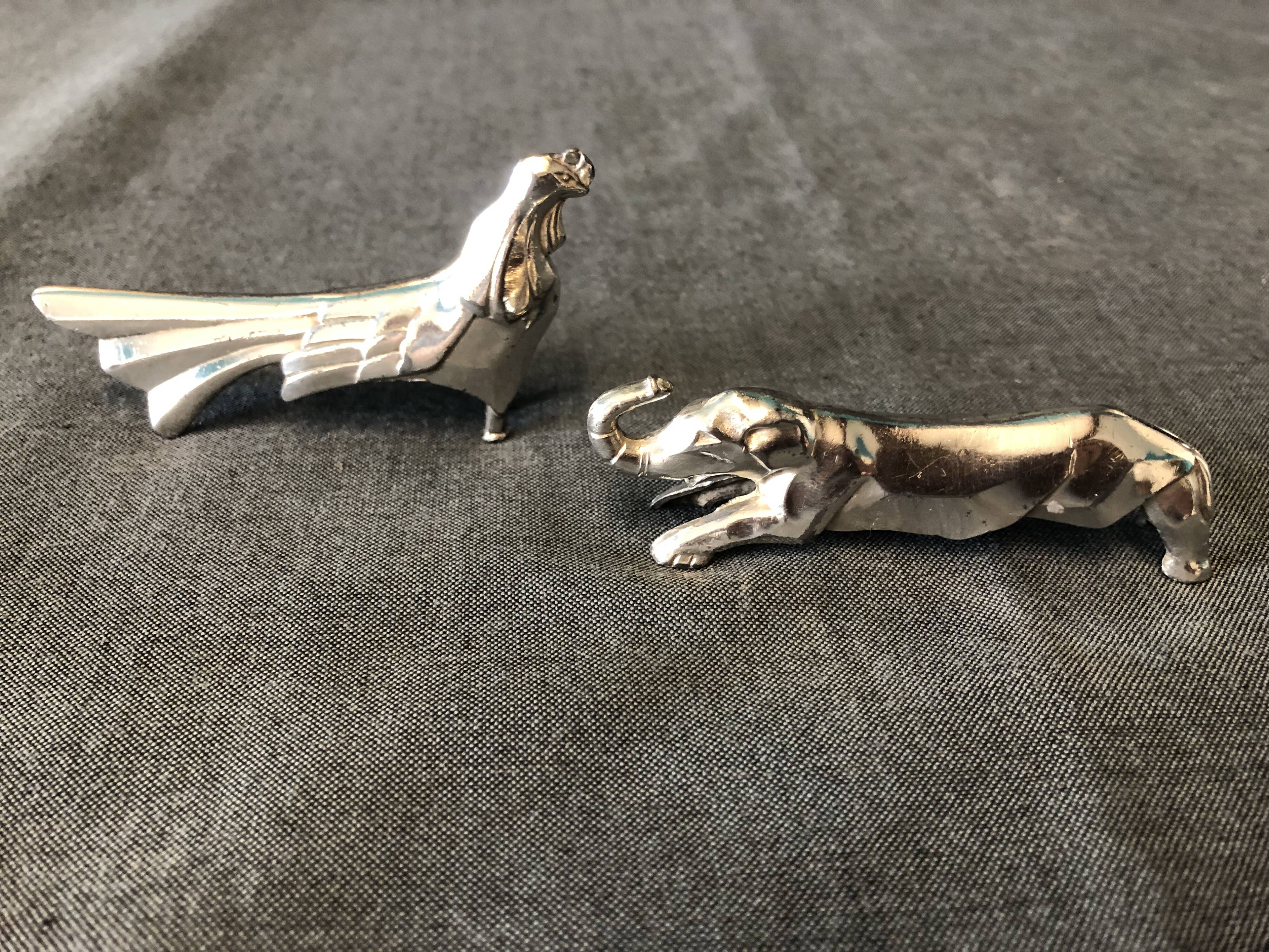 8 animal knife holders art-deco 1930 design sandoz