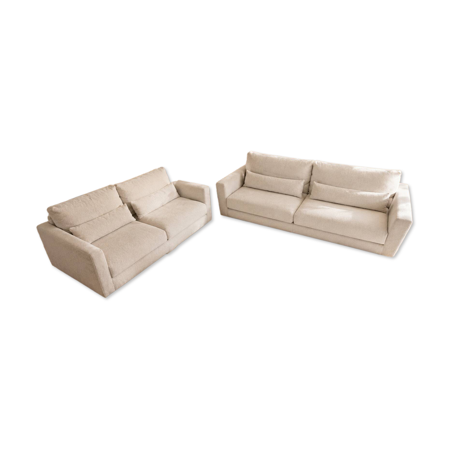 Roche Bobois "Long Beach" Sofa Set – Arianna Pearl Fabric