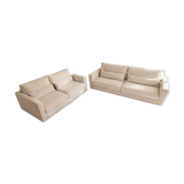 Ensemble Canapés Roche Bobois "Long Beach" – Tissu Arianna Perle