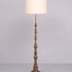 Lampadaire néo-baroque en laiton massif France Années 1950