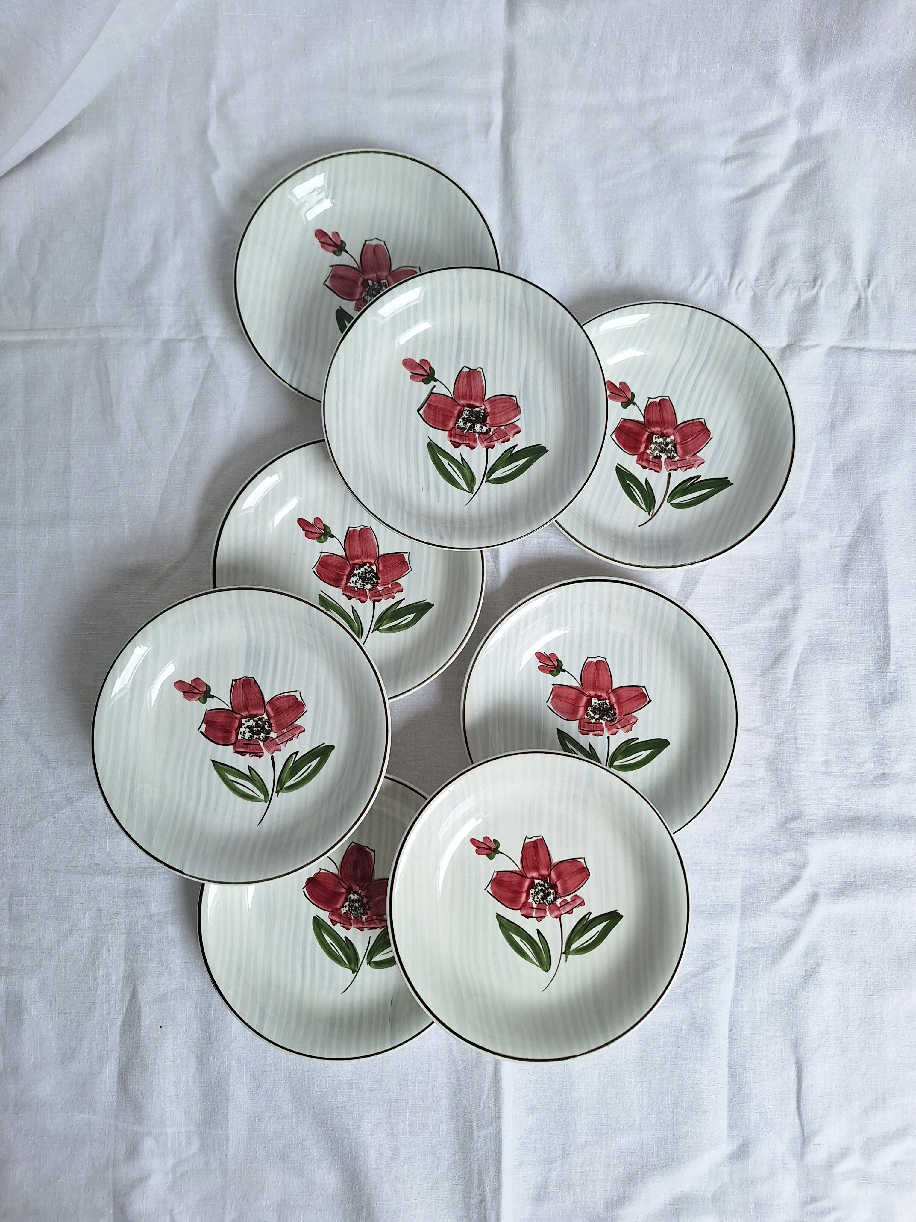 Assiette Sarreguemines vintage