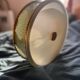 Lunel ceiling light / Porthole / Brass, perforated metal and glass