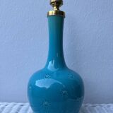 English ceramic lamp base Burmantofts Pottery England, 1880