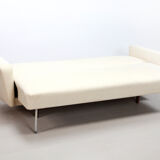Vintage white Danish design sofa bed