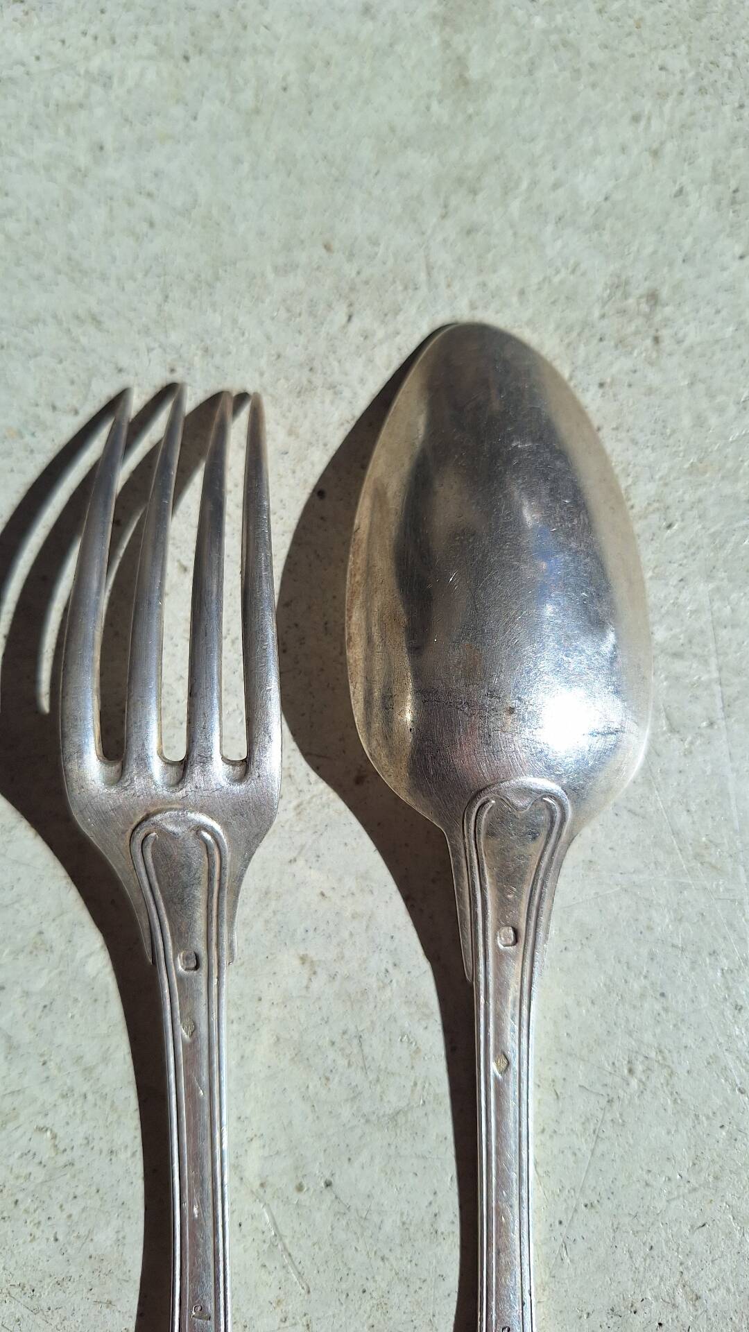 Couverts de table en argent massif Nicolas Pierre Béguin (1840/50)