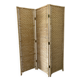 vintage rattan screen