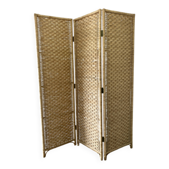 vintage rattan screen