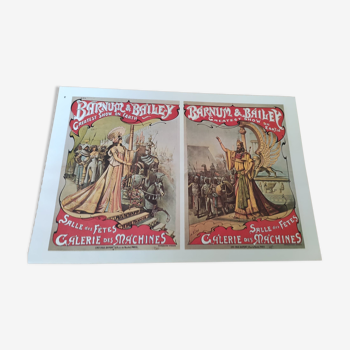 Vintage two-sided circus posters