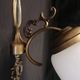 Louis XVI Style Wall light Ribbon Knot Model. Laiton and tulip globe opaline- 1950