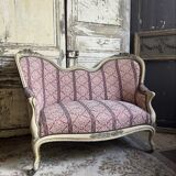 Antique Louis XV style bench – Napoleonic III period – 110 cm