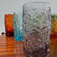 Large multicoloured glasses by Geoffrey Baxter from the 1960s.