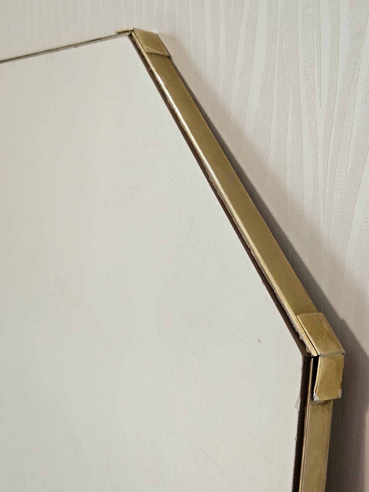 Grand miroir biseauté octogonal
