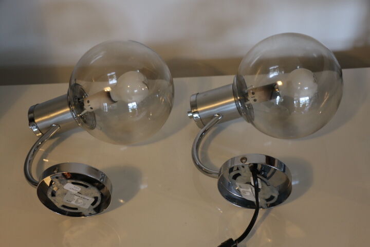 Pair of Delmas wall lights, 1970