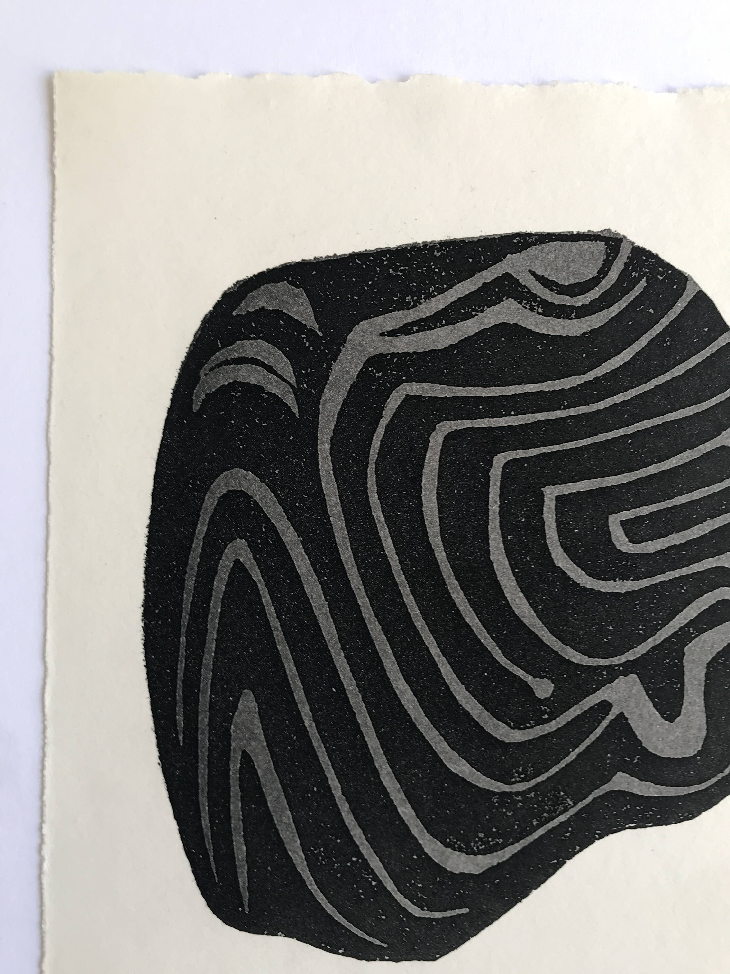 Raoul ubac, the uprooted grass 1, 1975. original etching signed in pencil.