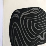 Raoul ubac, the uprooted grass 1, 1975. original etching signed in pencil.