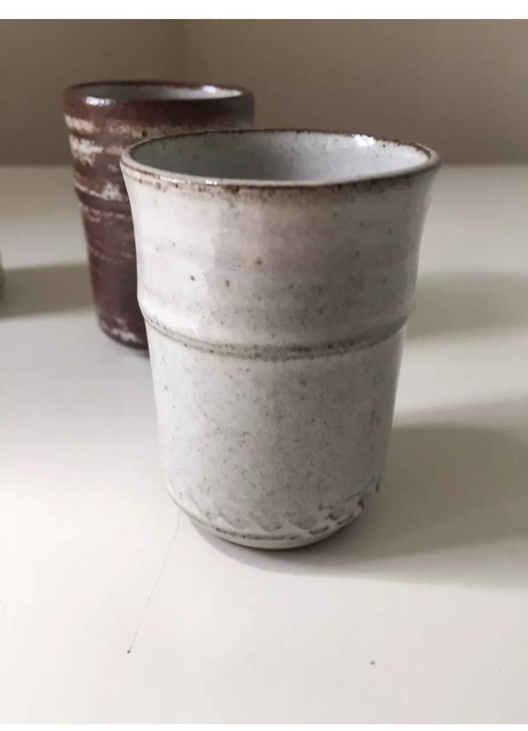 Lot de 3 petits verres liqueur en grès Roger Collet Vallauris