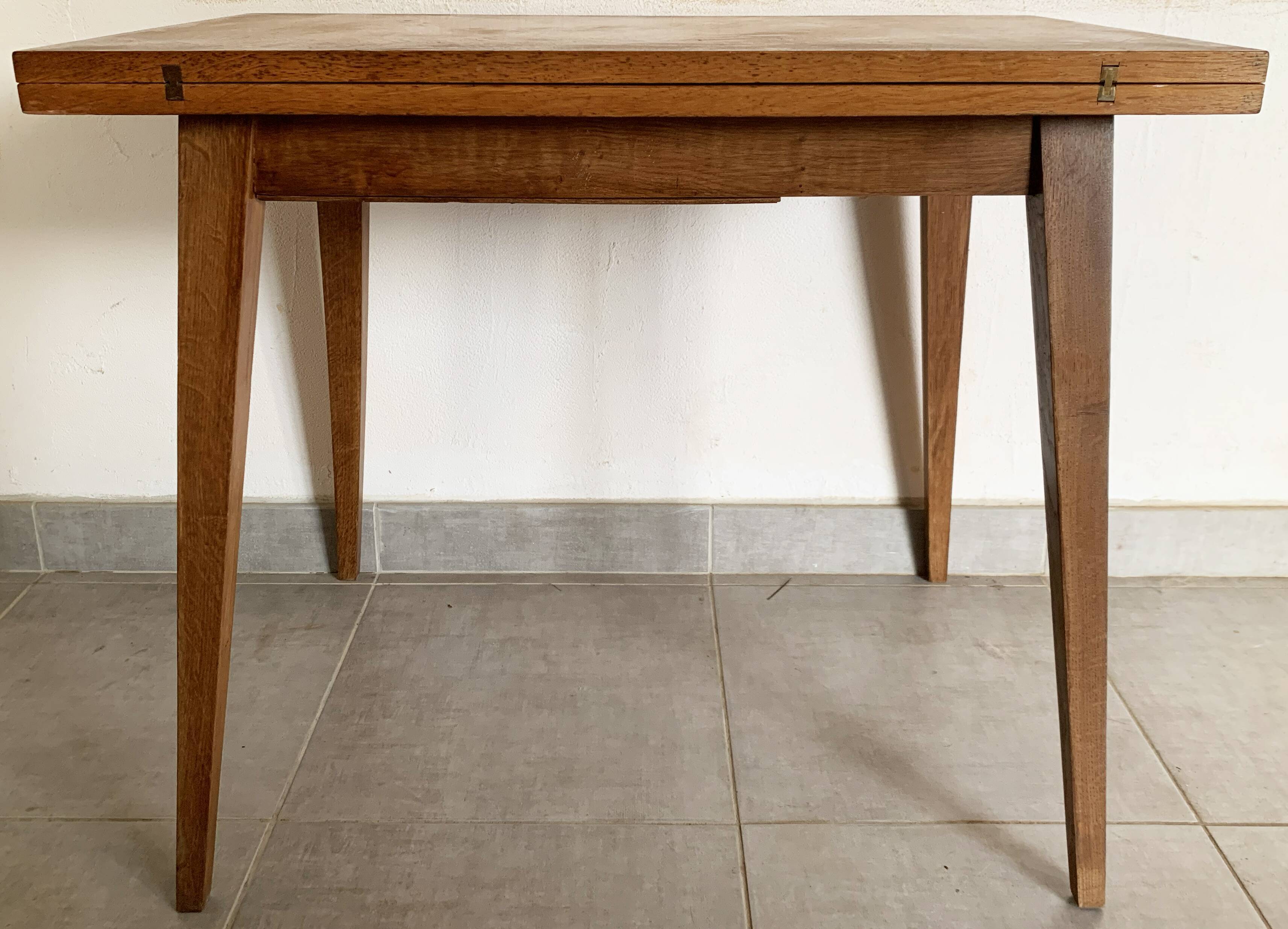 Table portefeuille vintage des années 60 en bois